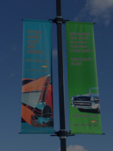 oldmillgm lamppost banner advertising