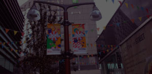 westfield lamp post banner advertising
